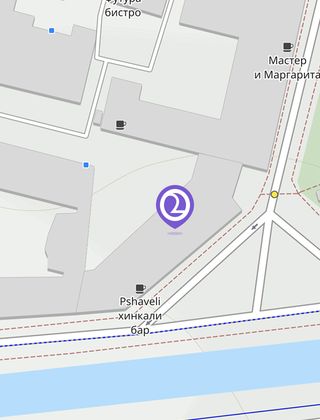 Карта с меткой на набережной реки Карповки, 5